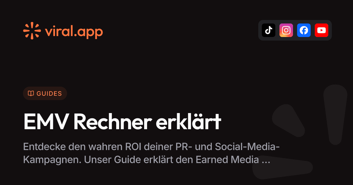 Der Earned Media Value Rechner einfach erklärt