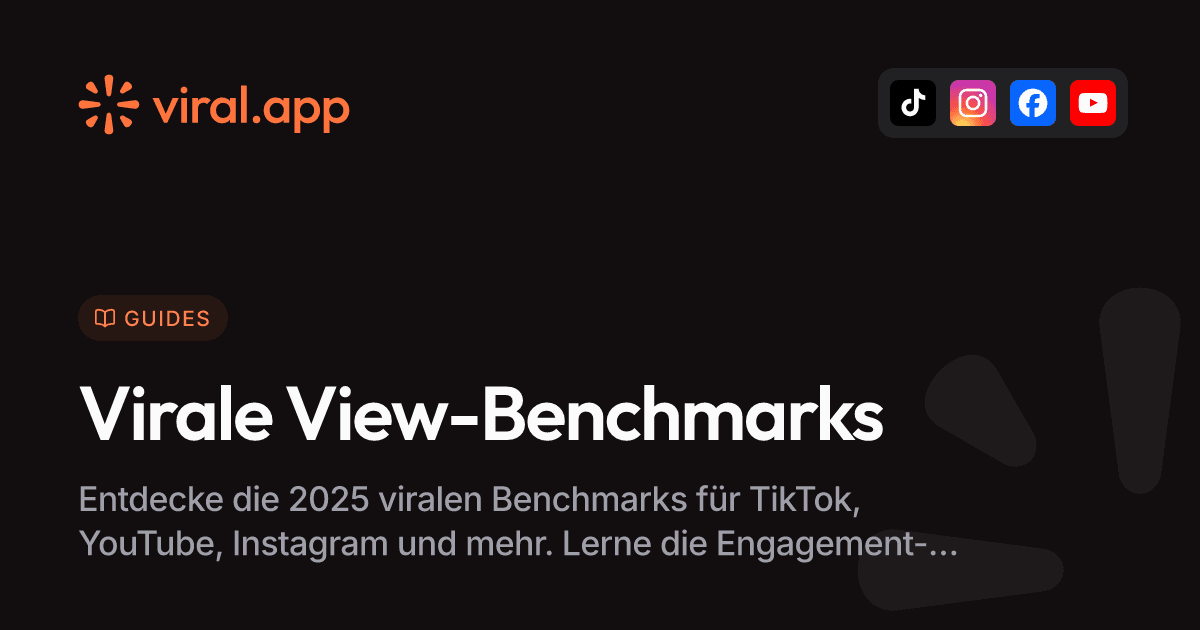 Wie viele Views sind viral? (2025 Benchmarks für jede Plattform)