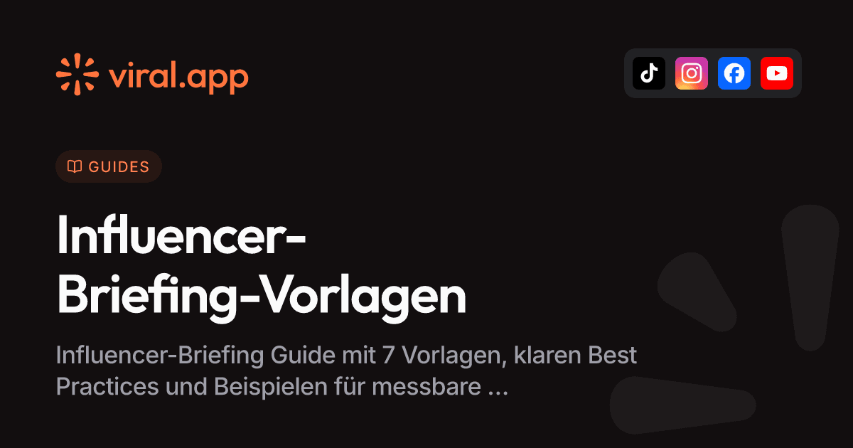 7 Vorlagen für Influencer-Briefings (Beispiele für 2025)