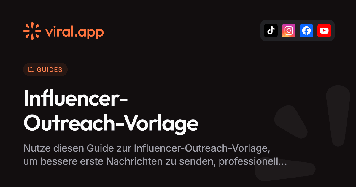Influencer-Outreach-Vorlage: Skripte, die Antworten bringen