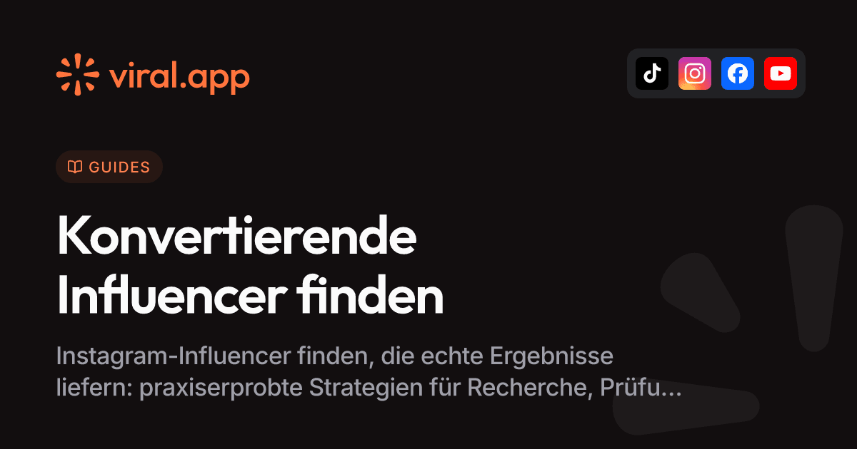 Wie du Instagram-Influencer findest, die wirklich konvertieren