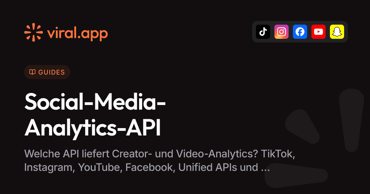 Social-Media-Analytics-API: Plattform-APIs vs. Unified APIs