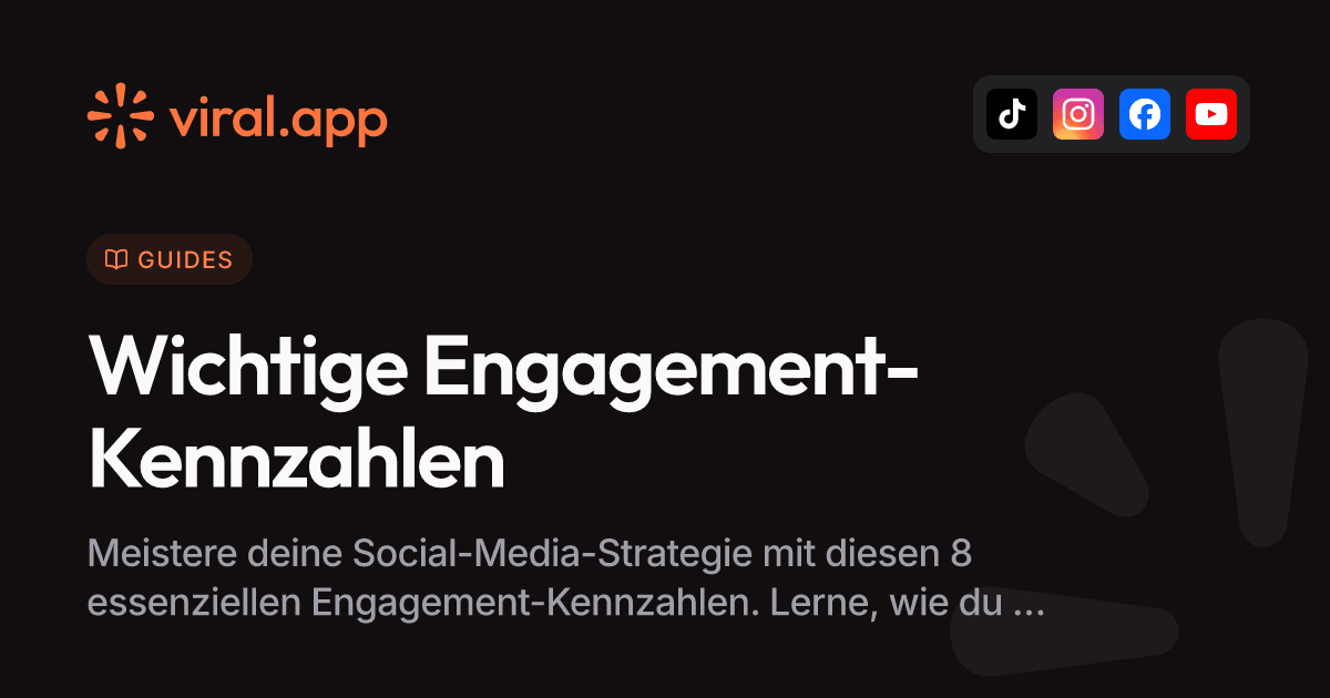 8 wichtige Social-Media-Engagement-Kennzahlen für 2025