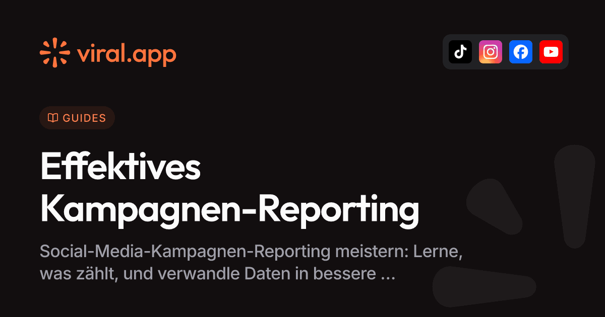 Social-Media-Kampagnen-Reporting, das wirklich Ergebnisse liefert