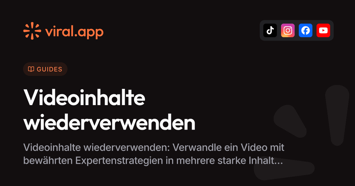 Videoinhalte wie ein Profi wiederverwenden: Expertenstrategien
