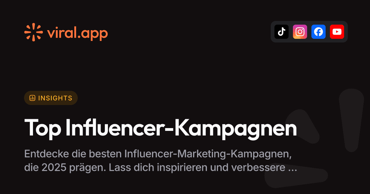 Die 8 besten Influencer-Marketing-Kampagnen zur Inspiration für 2025