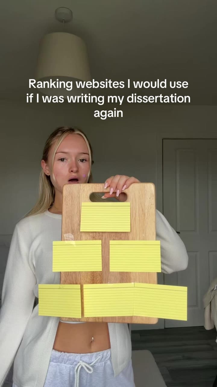 If you have your dissertation coming up TAKE NOTES