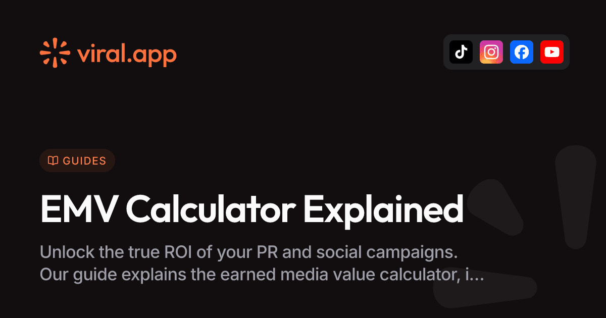 The Earned Media Value Calculator Explained