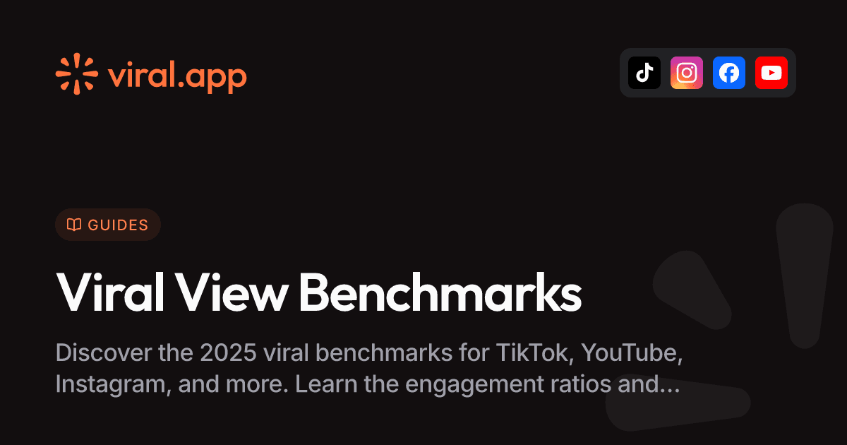 How Many Views Is Viral? (2025 Benchmarks for Every Platform)