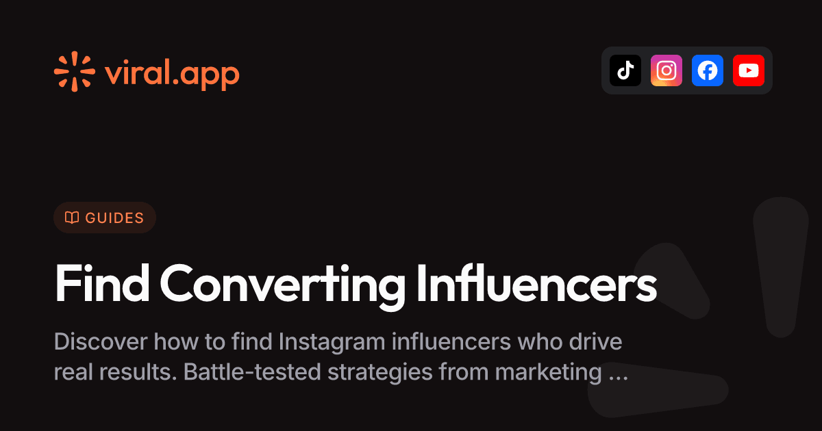 How to Find Instagram Influencers Who Actually Convert