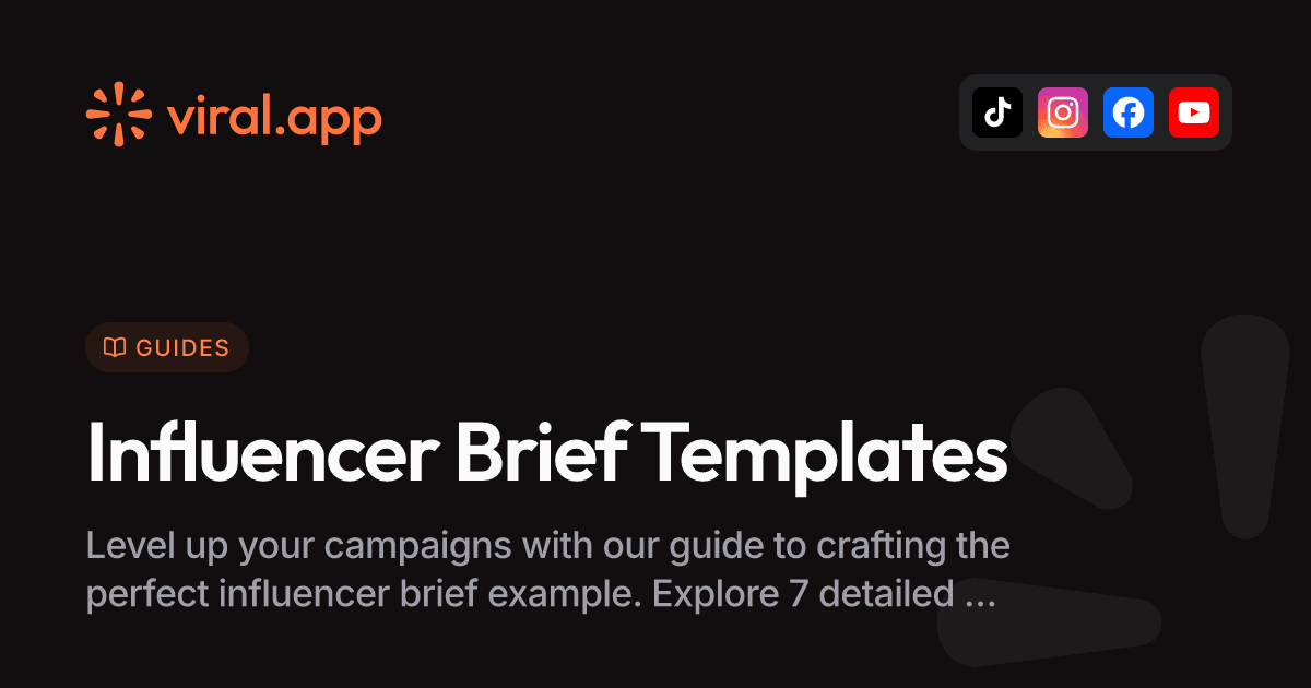 7 Influencer Brief Example Templates for 2025