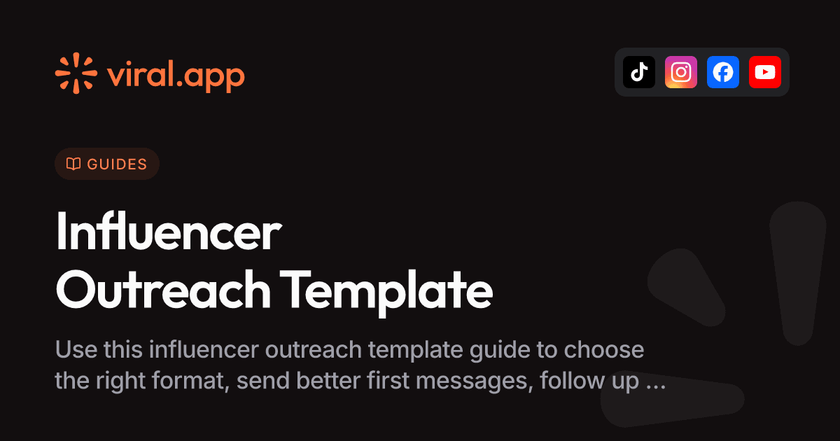 Influencer Outreach Template: Scripts That Get Replies