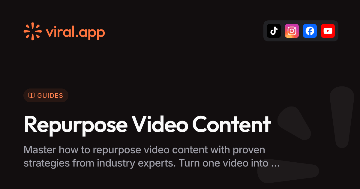 Repurpose Video Content Like a Pro: Expert Strategies