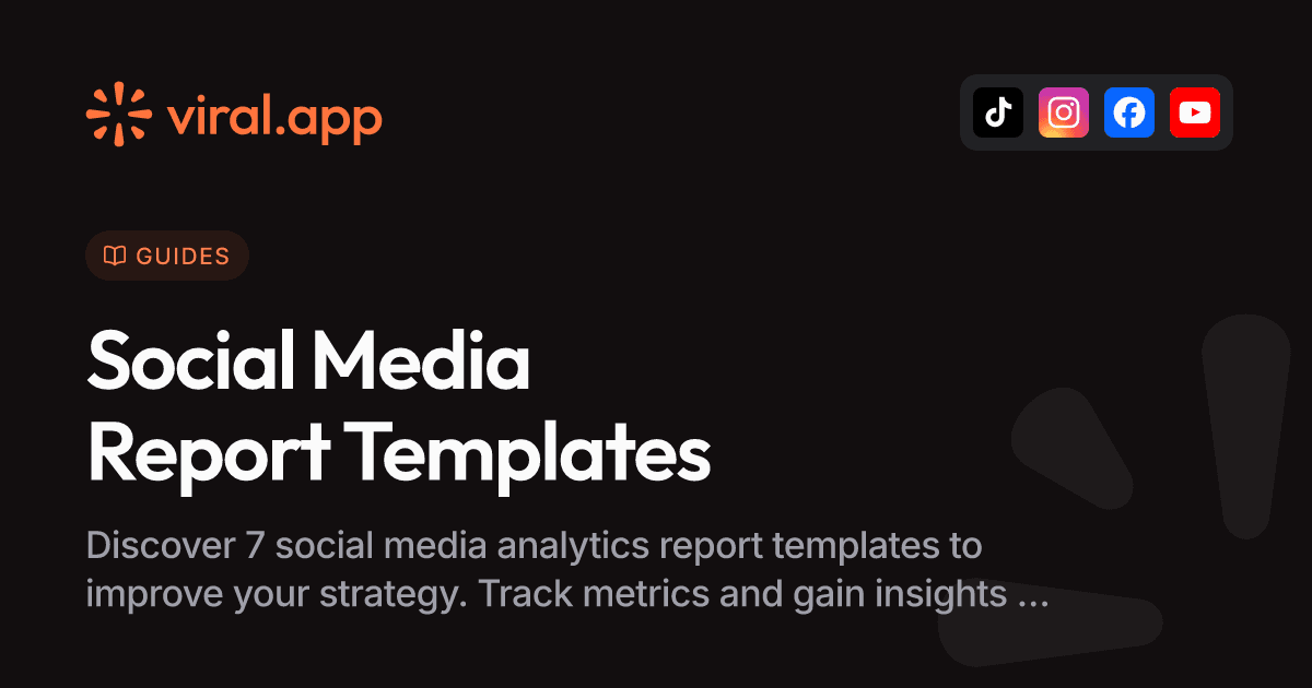 7 Social Media Analytics Report Template Ideas to Boost Strategy