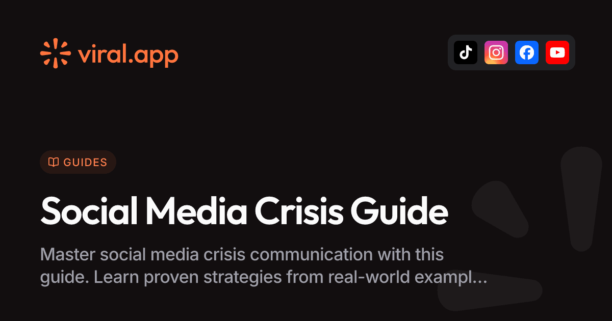 Your Guide to Social Media Crisis Communication