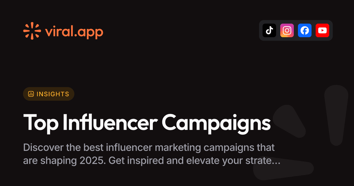 Top 8 Best Influencer Marketing Campaigns to Inspire 2025
