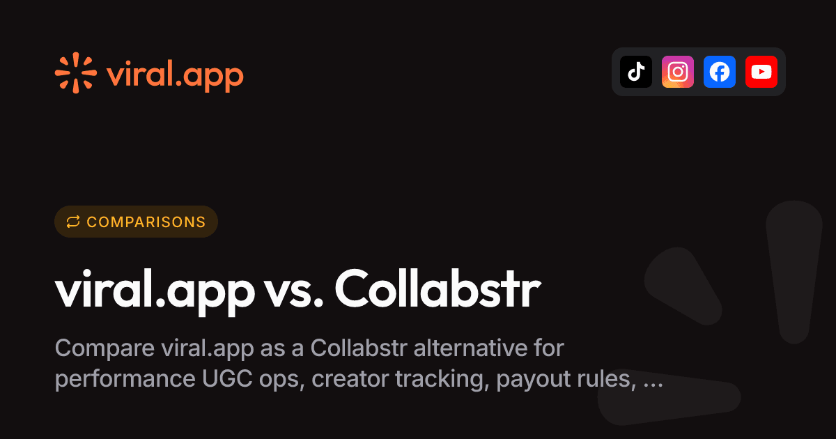 Collabstr Alternative for UGC Campaigns | viral.app