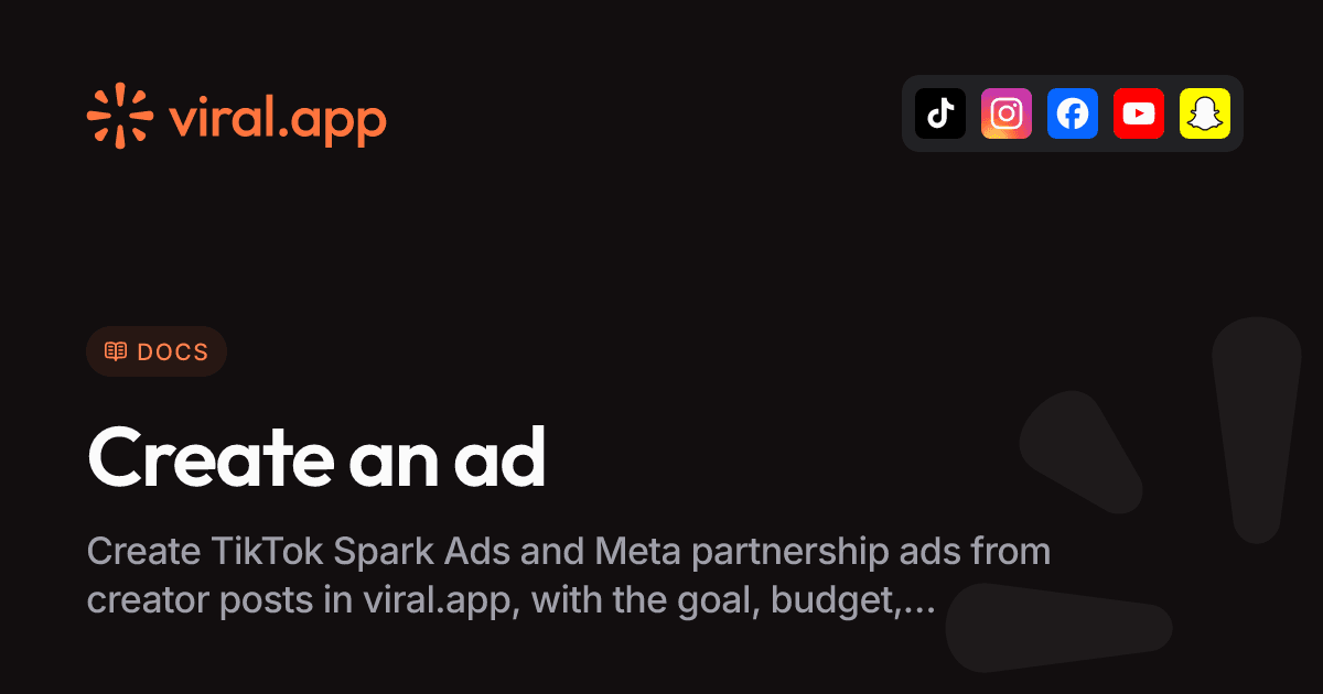 Create an ad | Docs