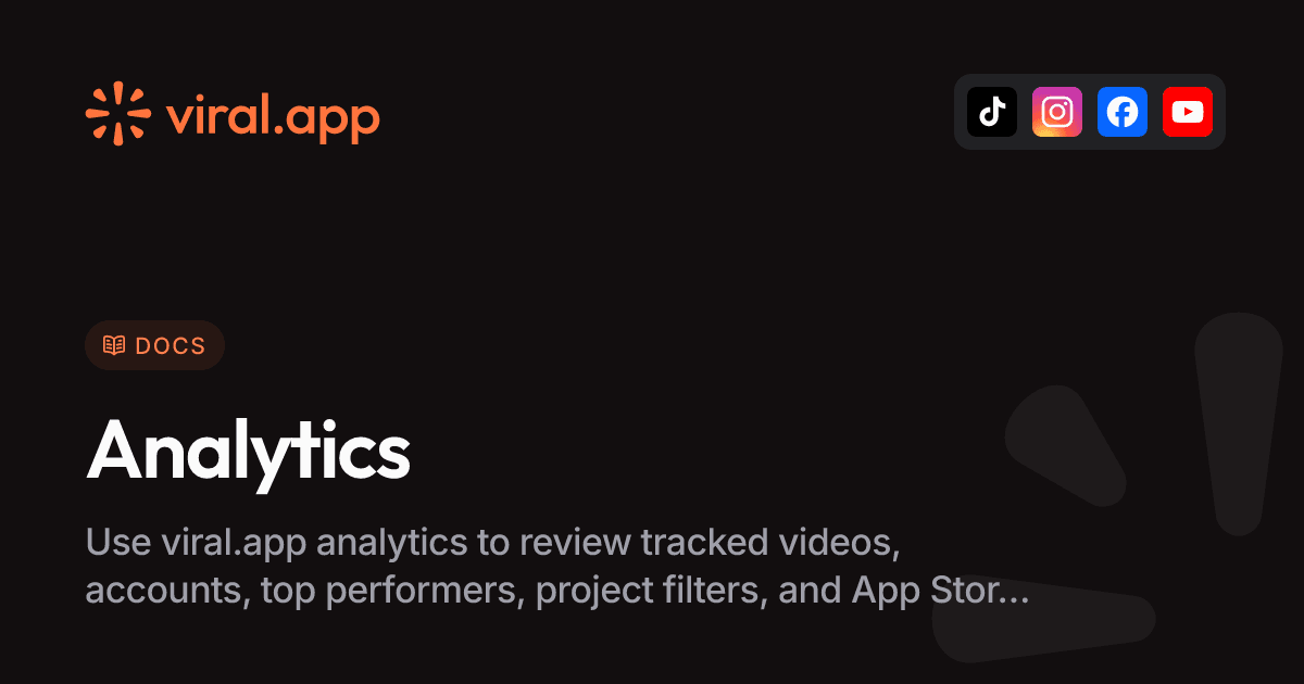 Tracking analytics | Docs