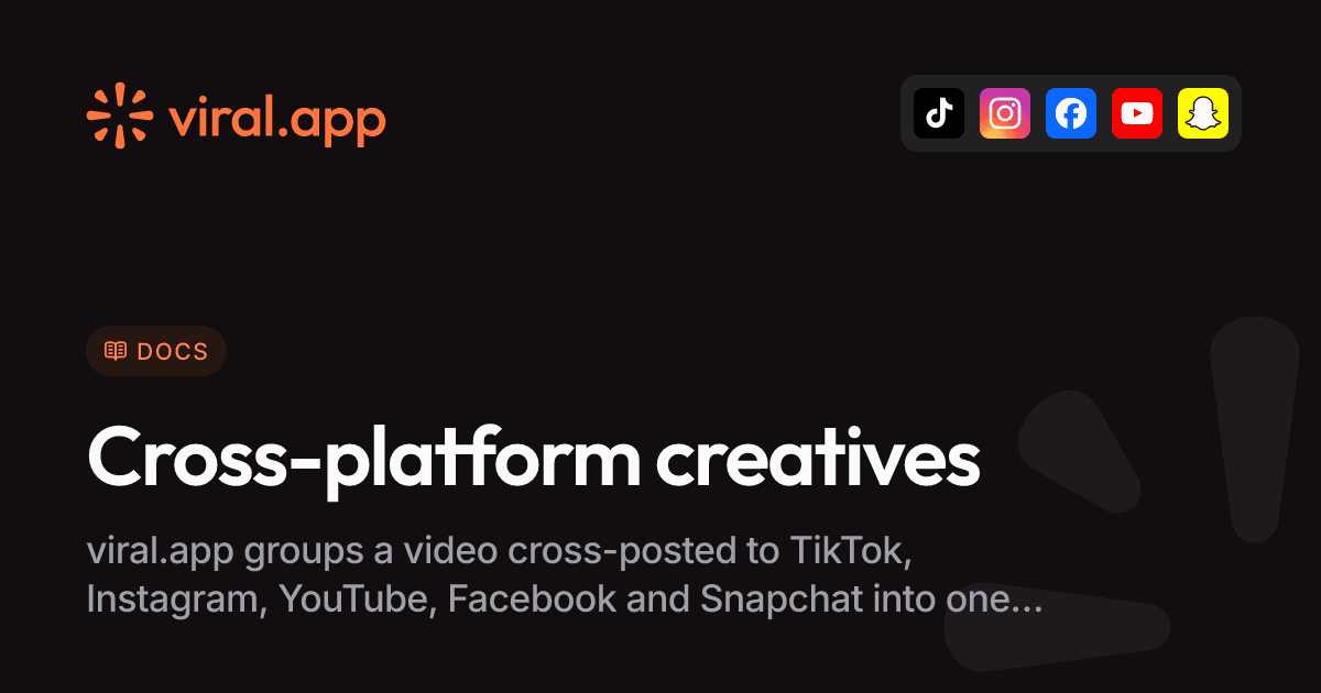 Cross-platform creatives | Docs