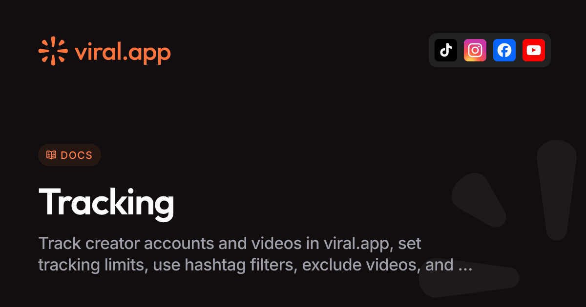 Account tracking | Docs