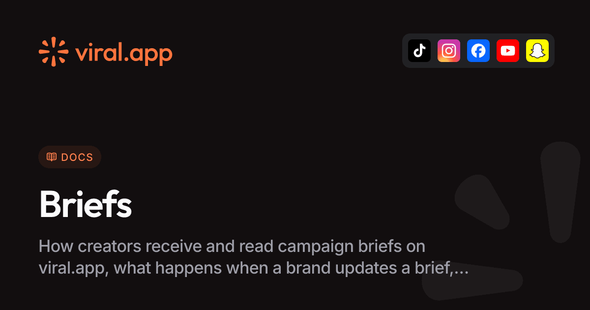 Read campaign briefs | Docs
