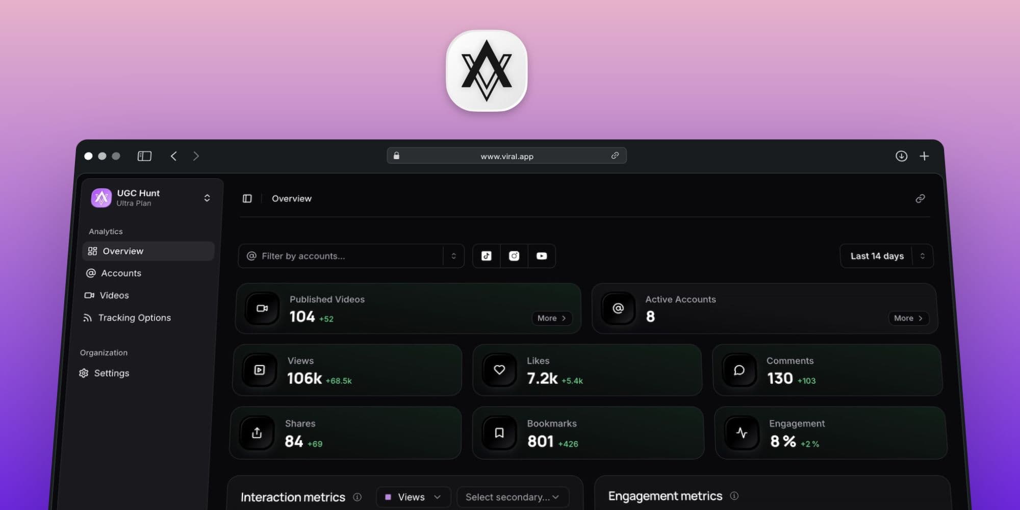 Go viral on TikTok, Instagram and YouTube.