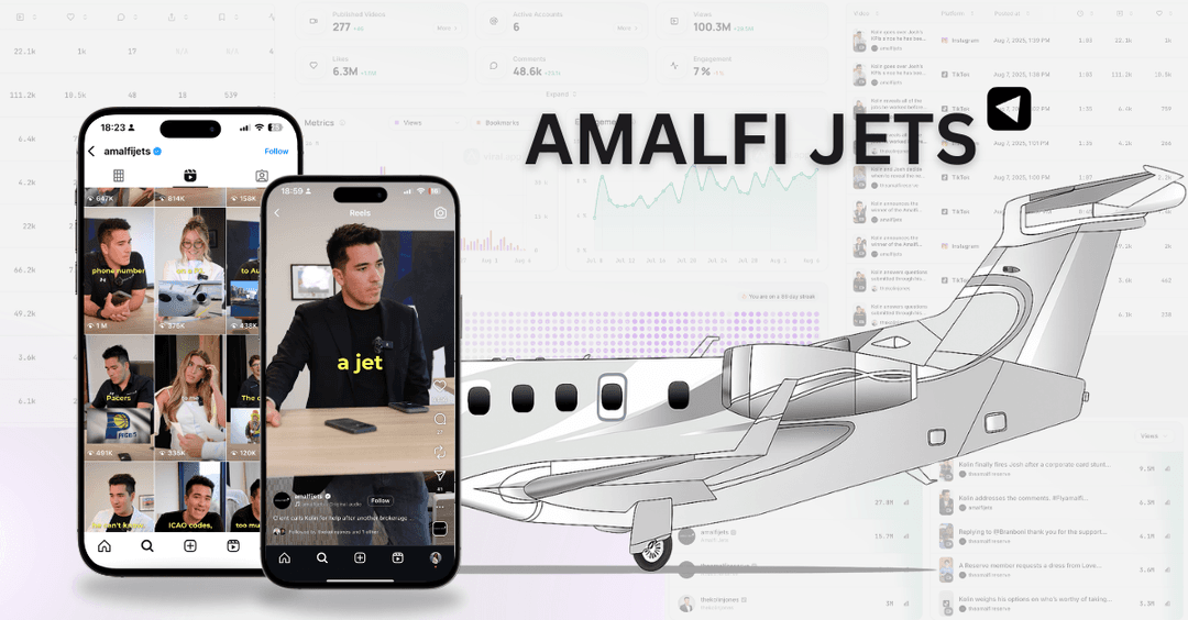 Wie Amalfi Jets TikTok in eine Reality-Show verwandelt hat (und wie Du ihr Playbook nutzen kannst)