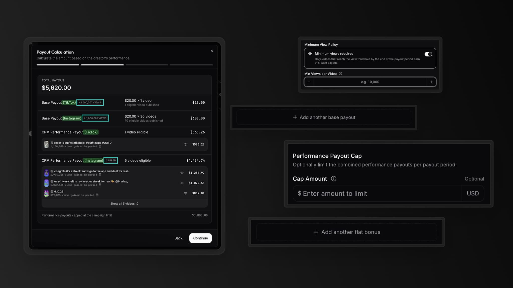 UGC Campaign Payout Rules: Platform Rates, Bonuses & Caps