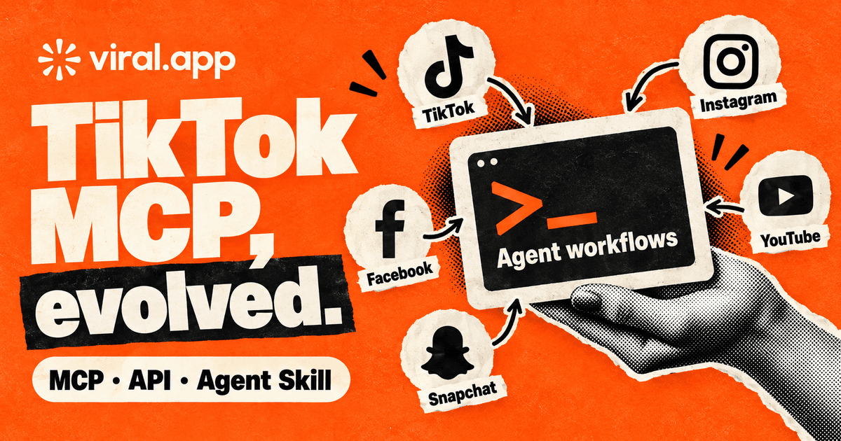 TikTok MCP Deprecated: Use the viral.app MCP Server and API