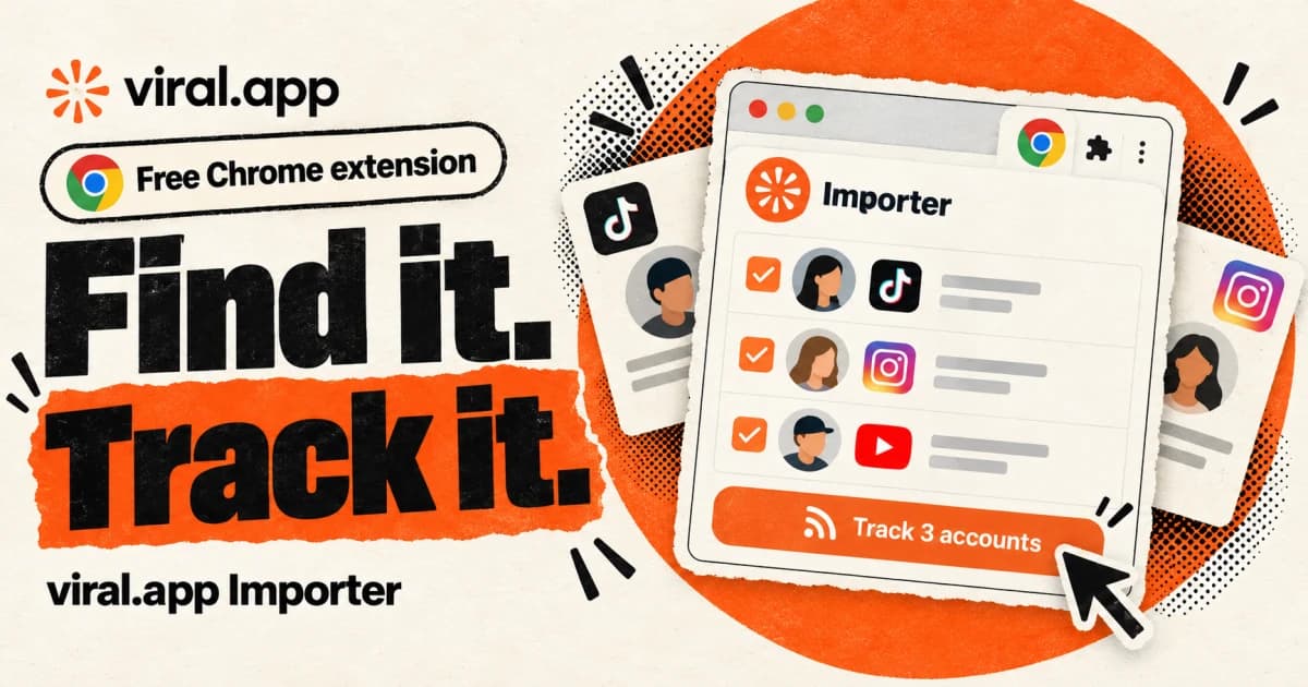 TikTok & Instagram Chrome Extension for Creator Tracking