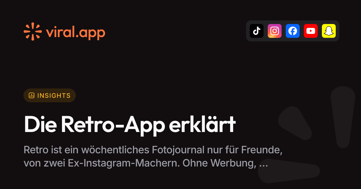 Wie Retro App den Feed-Krieg gewann - Echte Wachstumsstrategie
